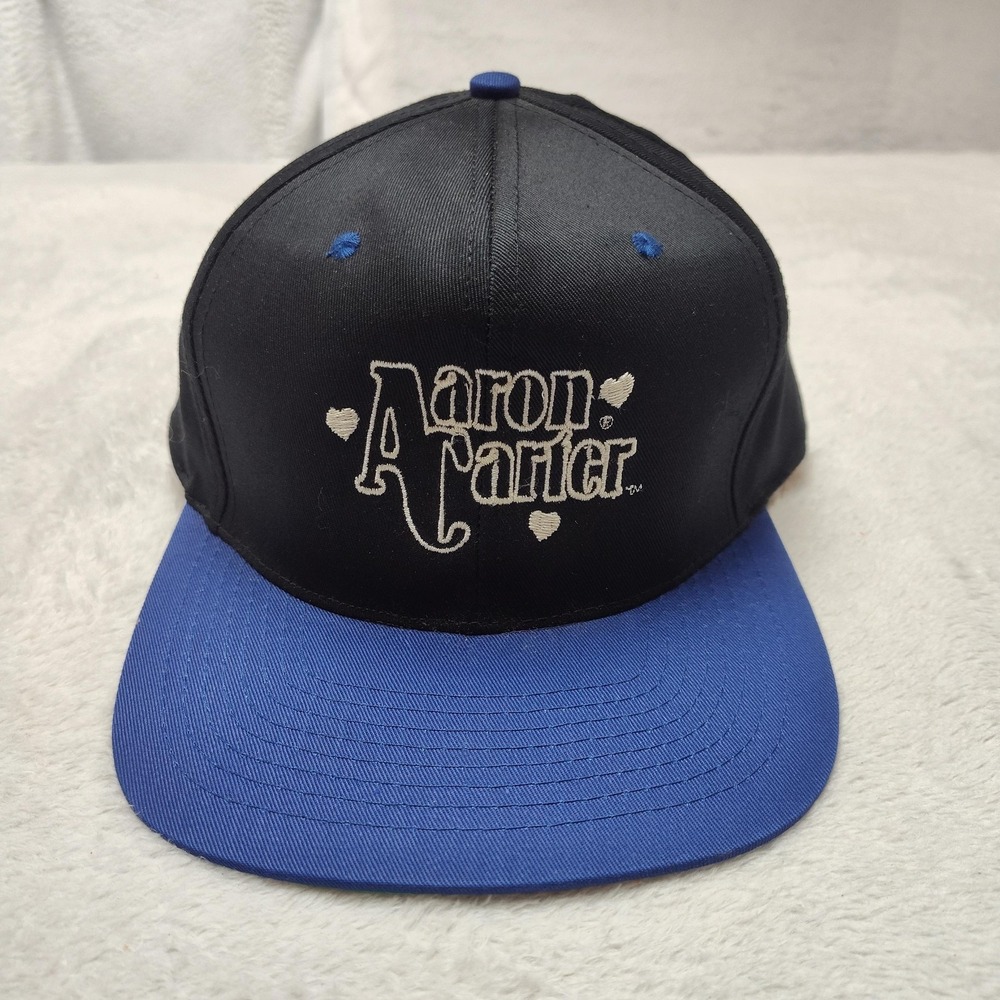 Aaron Carter TC Hat Cap Snap Back One Size Mens Black Polyester Twill Music